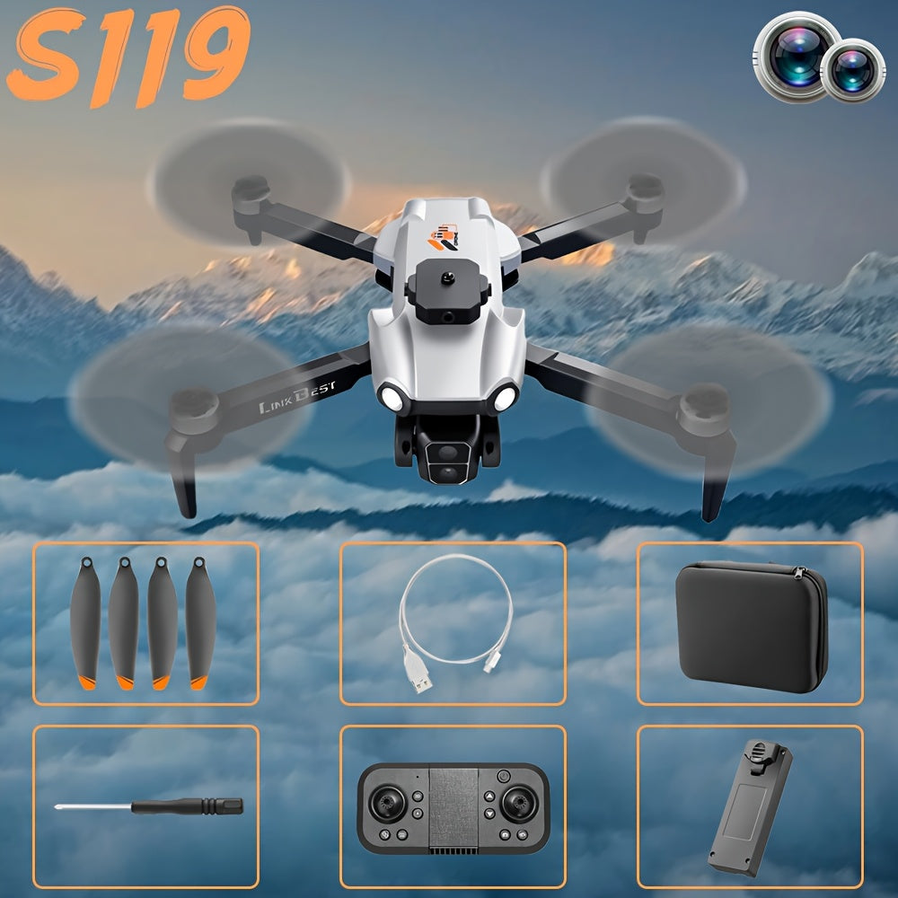 New S132 UAV Drone with HD ESC Dual Camera, GPS Positioning, 360° Intelligent Obstacle Avoidance, Optical Flow Hovering, One-Key Takeoff, And Fail-Safe Return.Perfect for Beginners Men's Gifts