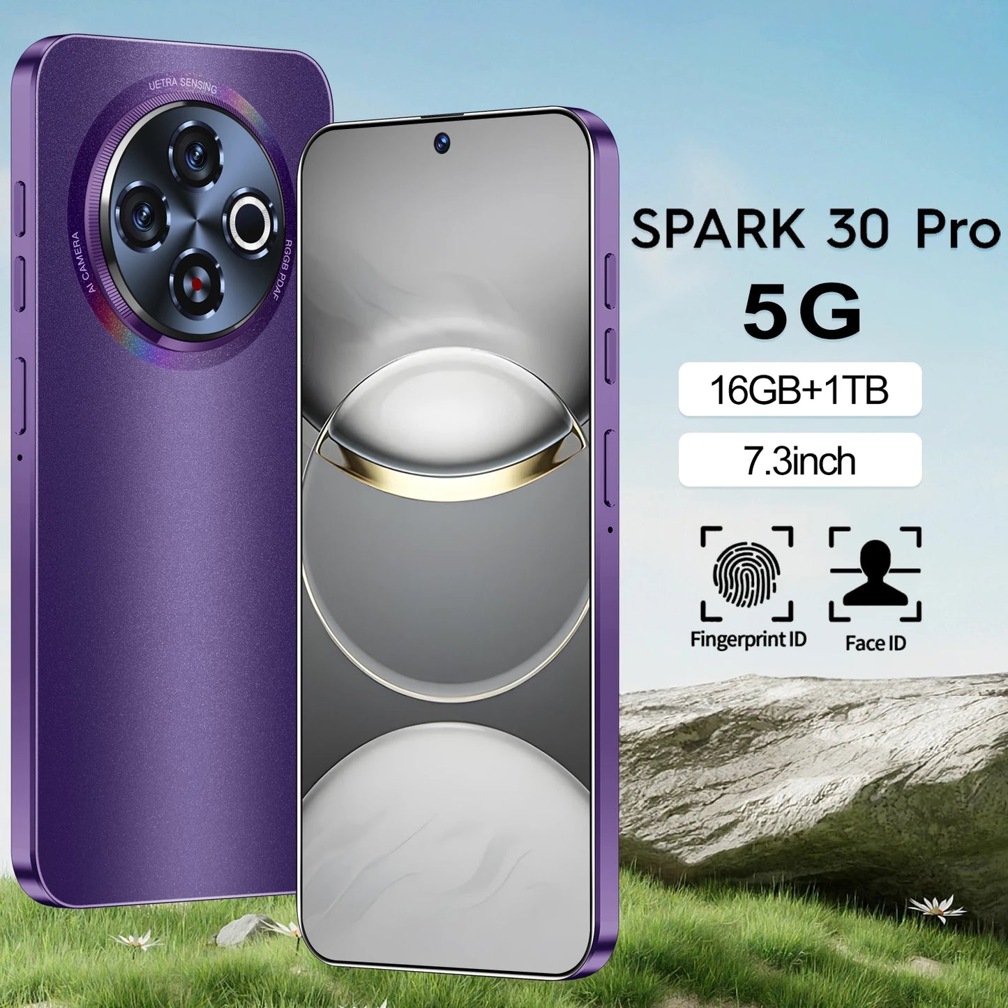 Techno Spark 30 Pro 5G Smartphone 108MP 8000mAh Android 14.0 Battery 16GB+1TB Storage Plus10-Core 5G Network Low Price Original