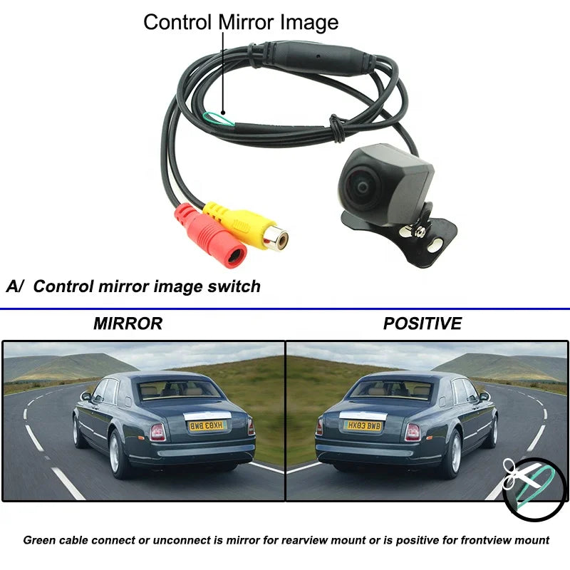 Rear Backup Auto Camera FULL HD 1920x 1080P 170 Degree 4 Pin for Dual Lens Driving Video Recorder Android Car Radio