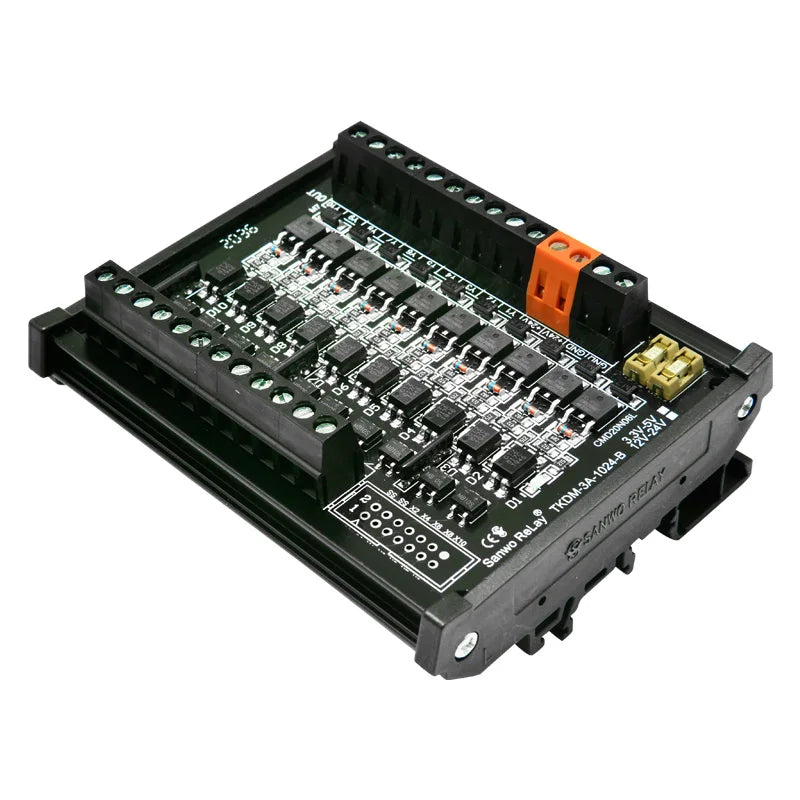 10 channels 3A Optocoupler Isolation Amplifier Relay Module with Safety Tube Solenoid Valve Single Chip Microcomputer Control Bo