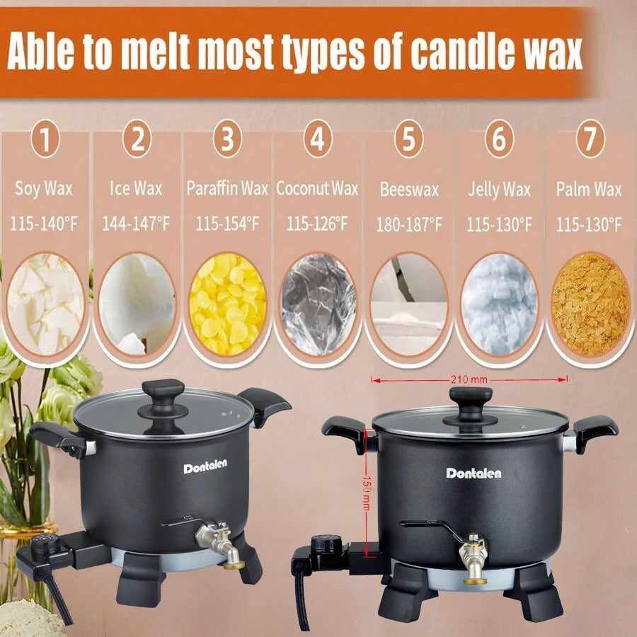5L Home Use Candle Maker Electric Candle Melting Machine Soy Wax Melter for Diy Candle Making