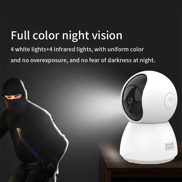 2024 Network Security 3mp 2k 4mp 5mp Tuya Smart Two-Way Audio Video Wireless Wifi Baby Monitor Ptz Camera With App