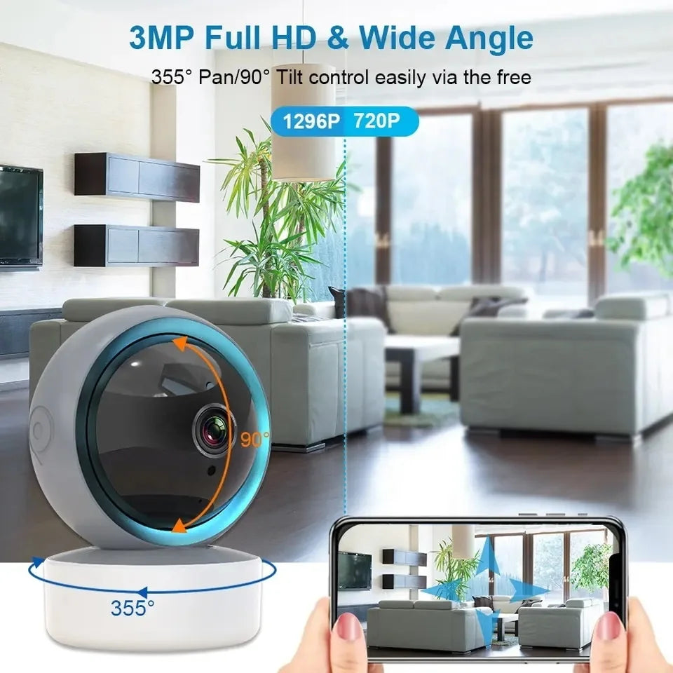 Sunisee 1080P Wireless Network Baby Camera Indoor Security Home 2mp Two Way Audio Easy Installation Wifi Ptz Mini Cameras