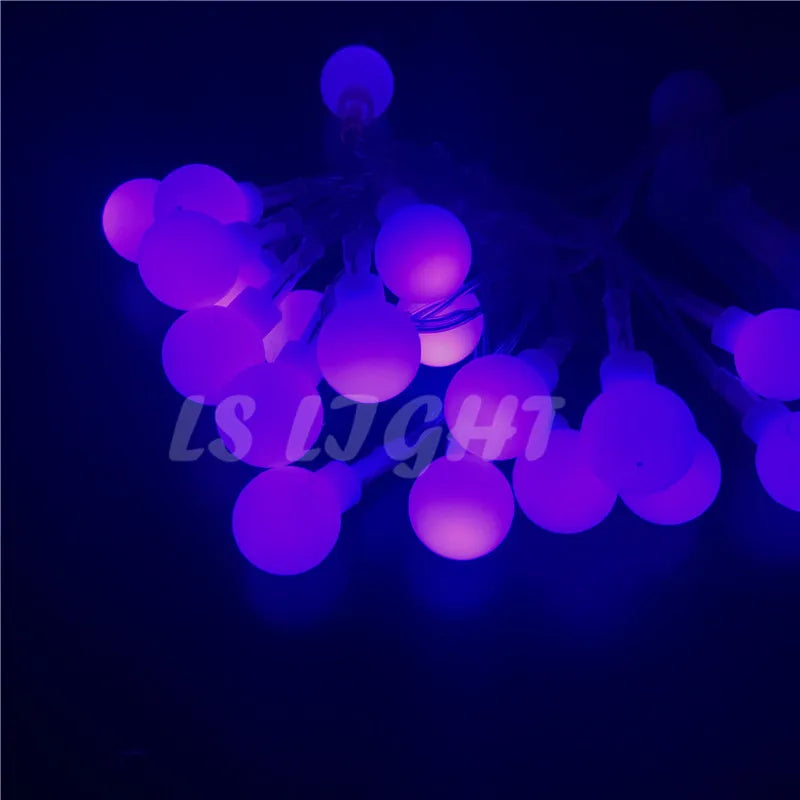 10M 100 LED Globe String Lights Warm White/White Ball Fairy Light for Party Christmas Wedding New Year Indoor&outdoor Decoration