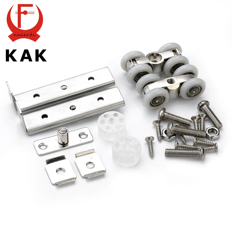 KAK Thicknessed Stainless Steel Magnetic Sliver Door Stop Stopper Holder Catch Floor Fitting With Screw For Family Home Hardware