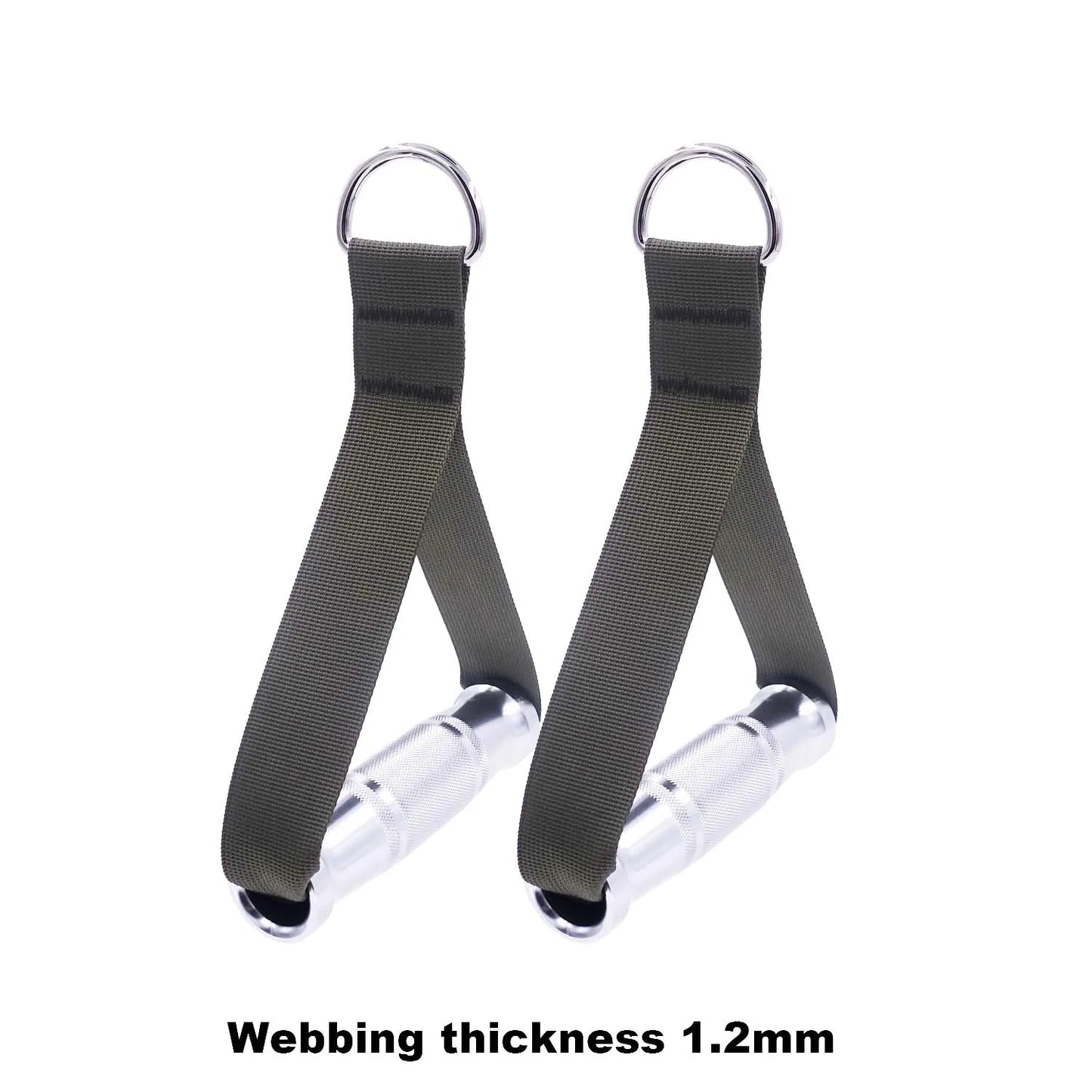 Exercise Gym Metal Handles Grip Heavy Duty Workout Cable Machine Attachment Resistance Band Pull Down Home Fitness Accessories