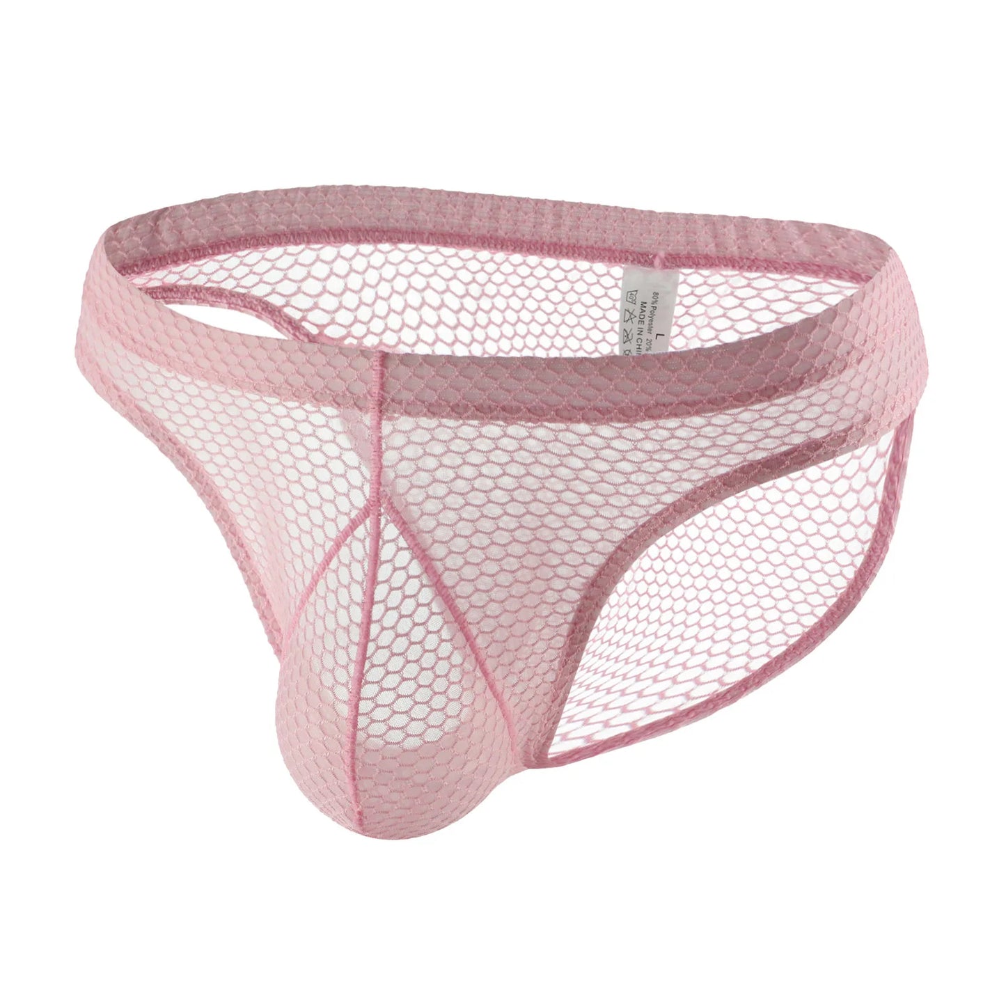 Sexy Men's Hollow Underwear Briefs Man Mesh Transparent Lingerie Fishnet Penis Pouch Underpants Hombre Panties