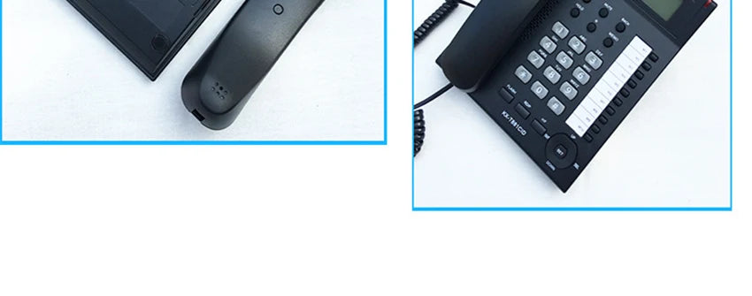 Desktop Corded Telephone, Wired Landline Phone for Home/Hotel/Office, Handsfree, with Blue Backlit, Caller ID, in English