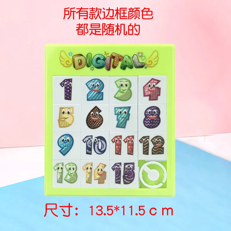 Wholesale Digital Huarong Road Plane Educational Toy Alphabets Kids Alphabet Jigsaw Puzzle