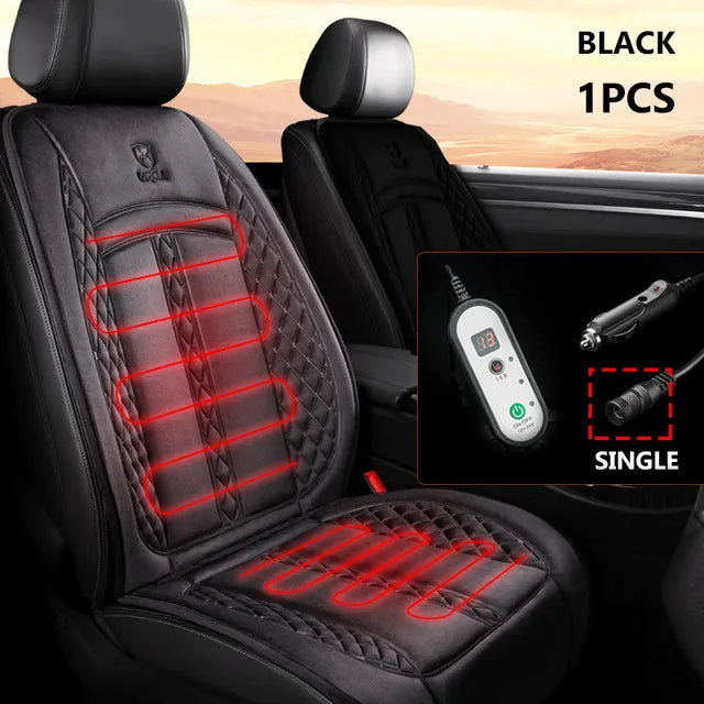 12V/24V Car Seat Heater 120CM Lengthen Heated Car Seat Cover Warm Car Heating Mat Universal Winter Electric Heated Seat Cushion