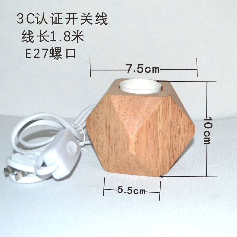 3D Printing Moon Light Bracket Vine Bal Table Lamp Base Beech Moon-Light Lamp Solid Wood Hemp Ball Small Night Lamp Detachable Bracket