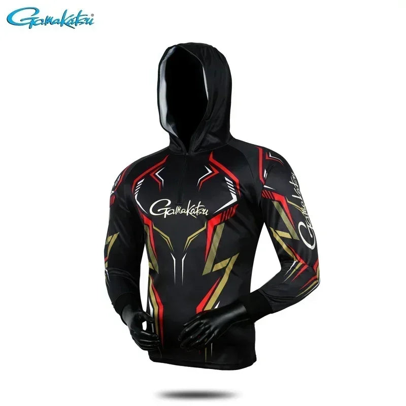 Fishing Clothing Long Sleeve Summer Quick-Drying Clothes Breathable Anti-UV Sun Protection Hooded Fishing Shirt