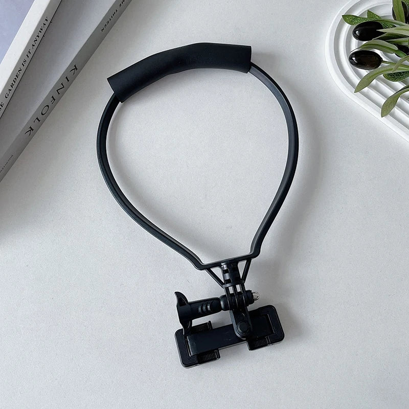 Neck Holder Lazy Phone Stand For 16 15 14 13 Pro Max Outdoor First Angle Vlog Recording Selfie Bracket