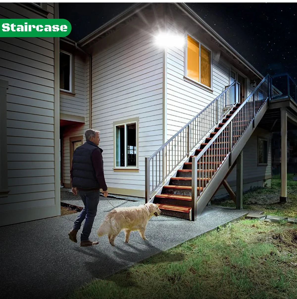 Solar Garden Light Outdoor 278 LED IP65 Waterproof 3 Modes Remote Adjustable Angle Solar Wall Lamp for Yard Porch Barn Driveway