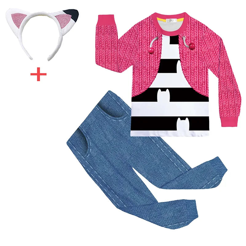Halloween doll Clothes Kids Long sleeved Long Pants 2pcs Set Baby Girls Pajama Sets Comfortable autumn Sleepwear