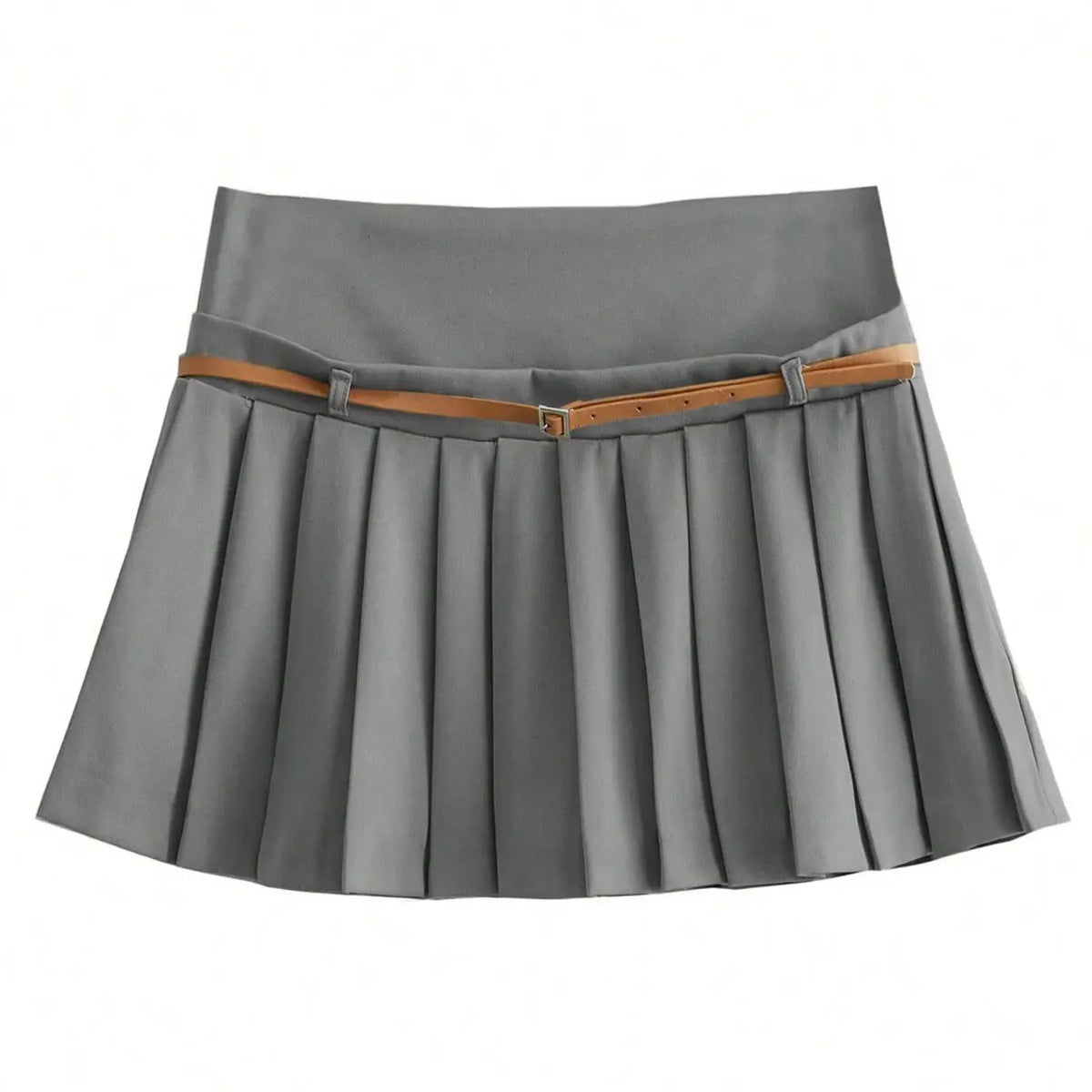 HH Womens High Waist Pleated Mini Skirt A Line Belted Waist for Street Date Casual Party Streetwear Vacation Beach Shorts Skirts