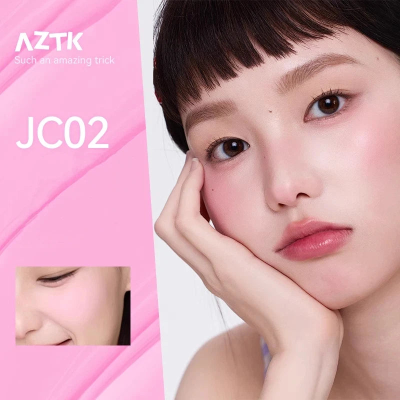 AZTK Blusher Color Face Makeup Rendering Liquid Blush Moisturizer Long Lasting Eye Shadow Beauty Expands Cheek Tint Cosmetics