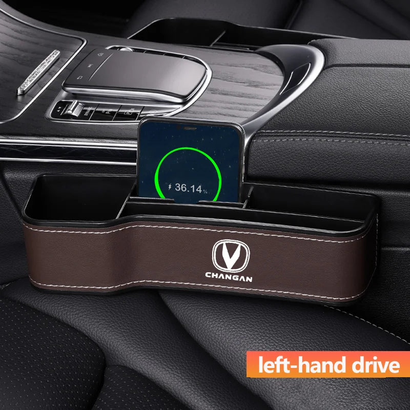 Car Leather Seat Gap Storage Box For changan CS75 PLUS CS95 CS35 alsvin CS15 CS55 Eado changan Car Organizer