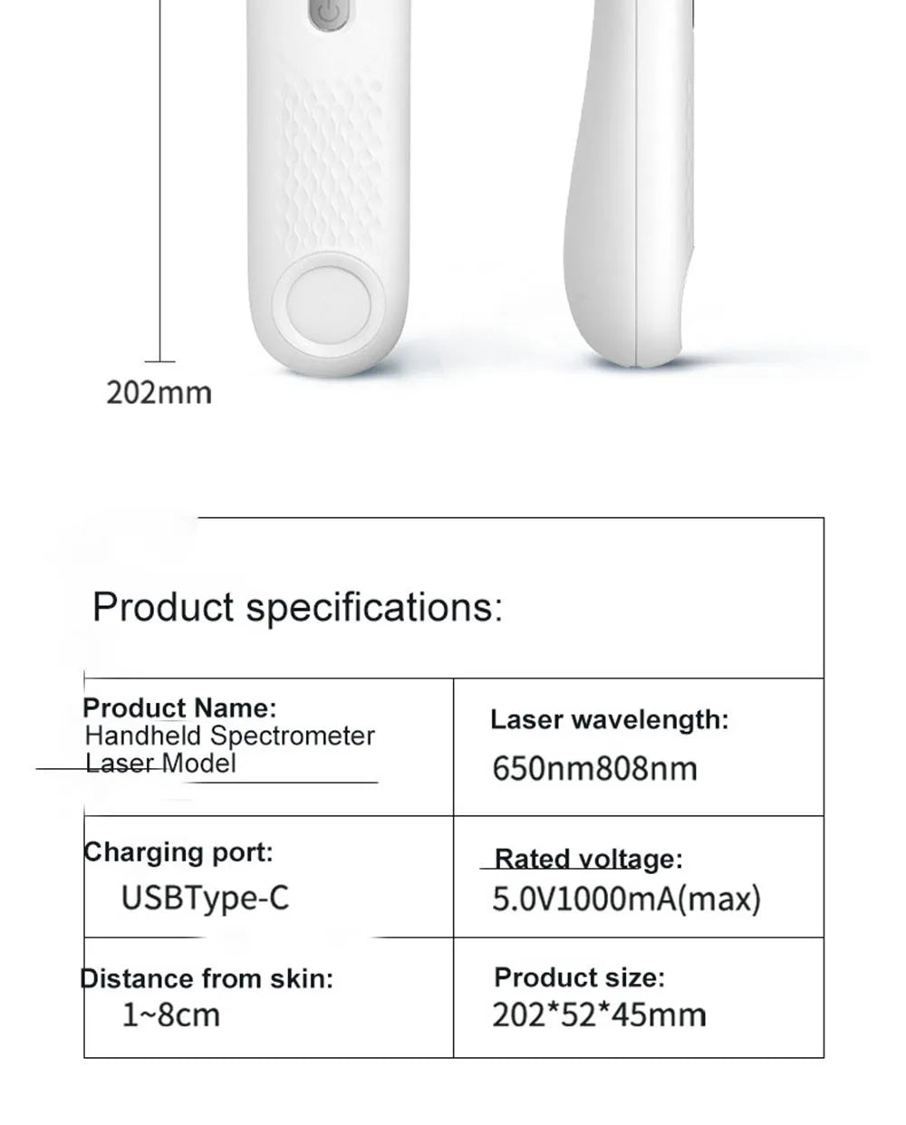 650nm+808nm Handheld Face Body Red Light Infrared Beauty Device Skin Rejuvenation Muscle Joint Body Fatigue Relief Health Care