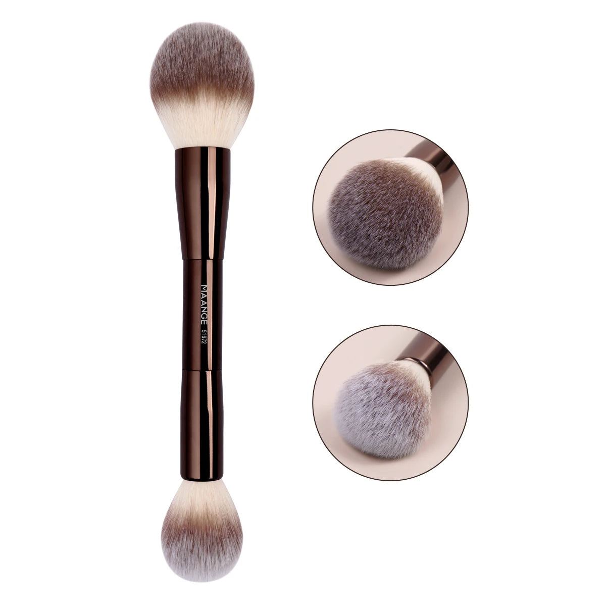 MAANGE Professional Makeup Brush Set Double Head Foundation Powder Concealer Blush Makeup Brush Soft Fiber Hair Cosmetic Beauty