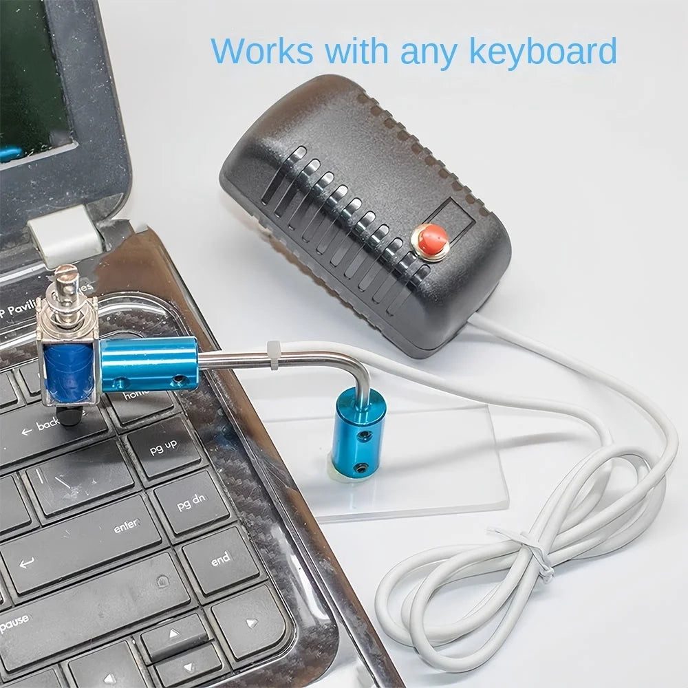 Computer keyboard clicker, physical automatic random click, game assist, hang up tool, anti disconnection tool