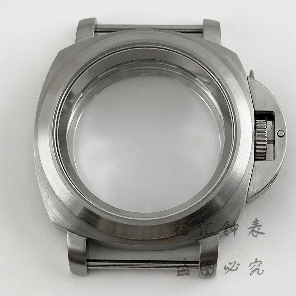 PVD Black NH35 40mm Sapphire Crystal Watch Case Stainless Steel with Handle Case for NH34 NH35 NH36 4R35 NH38 NH70 NH72 Movement