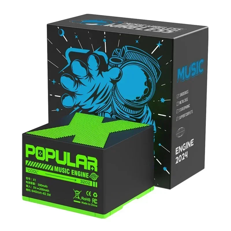 portable Mini wireless Bluetooth audio speaker full range audio player suitable for outdoor activities office and relaxation