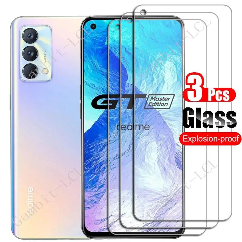 3PCS Tempered Glass For Realme GT Master Edition Protective ON RealmeGTMaster RMX3363, RMX3360 6.43" Screen Protector Cover Film