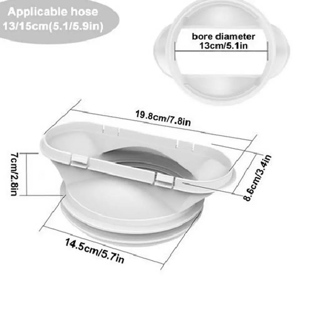 5.1/5.9" Diameter Portable AC Vent Hose Duct Outlet Mobile Air Conditioning Accessories Telescopic Thickened Exhaust Pipe