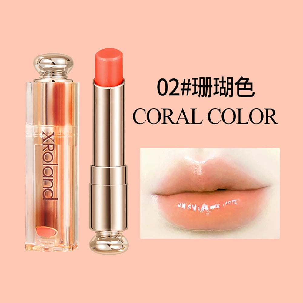Moisturizing Lip Gloss Color Changing Lipstick Peach Lipstick Temperature Color Changing Waterproof Makeup Lipstick Cosmetics