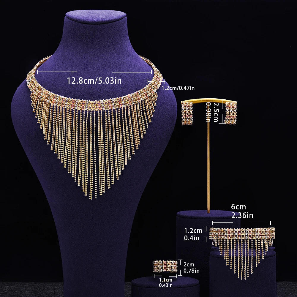 Luxury Cuff Bangles and Ring Set Gold Color Beads Arabic Dubai Wedding Bridal Jewelry Set Women Party 2 pcs Hand Jewelry