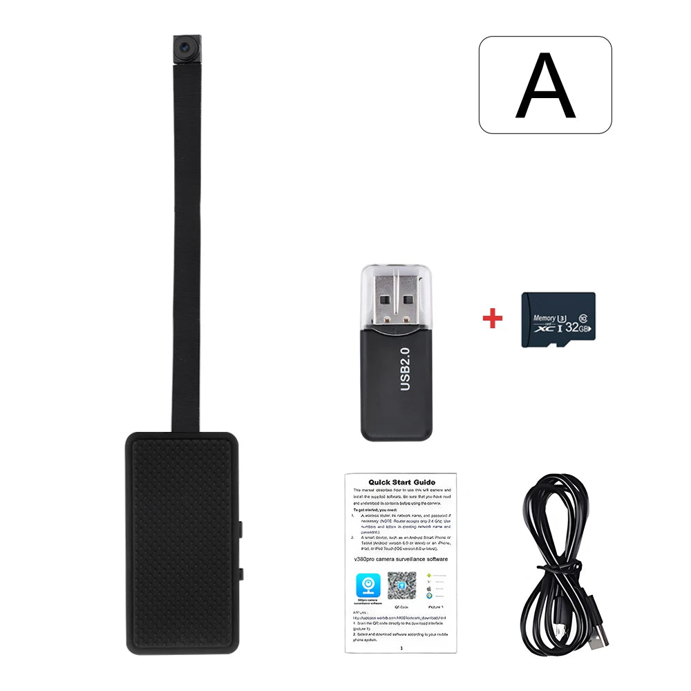 HD 1080P WiFi Mini Camera DIY Module Home Security Cam For Wide Angle Motion Detection Alarm & Record Support Phone App