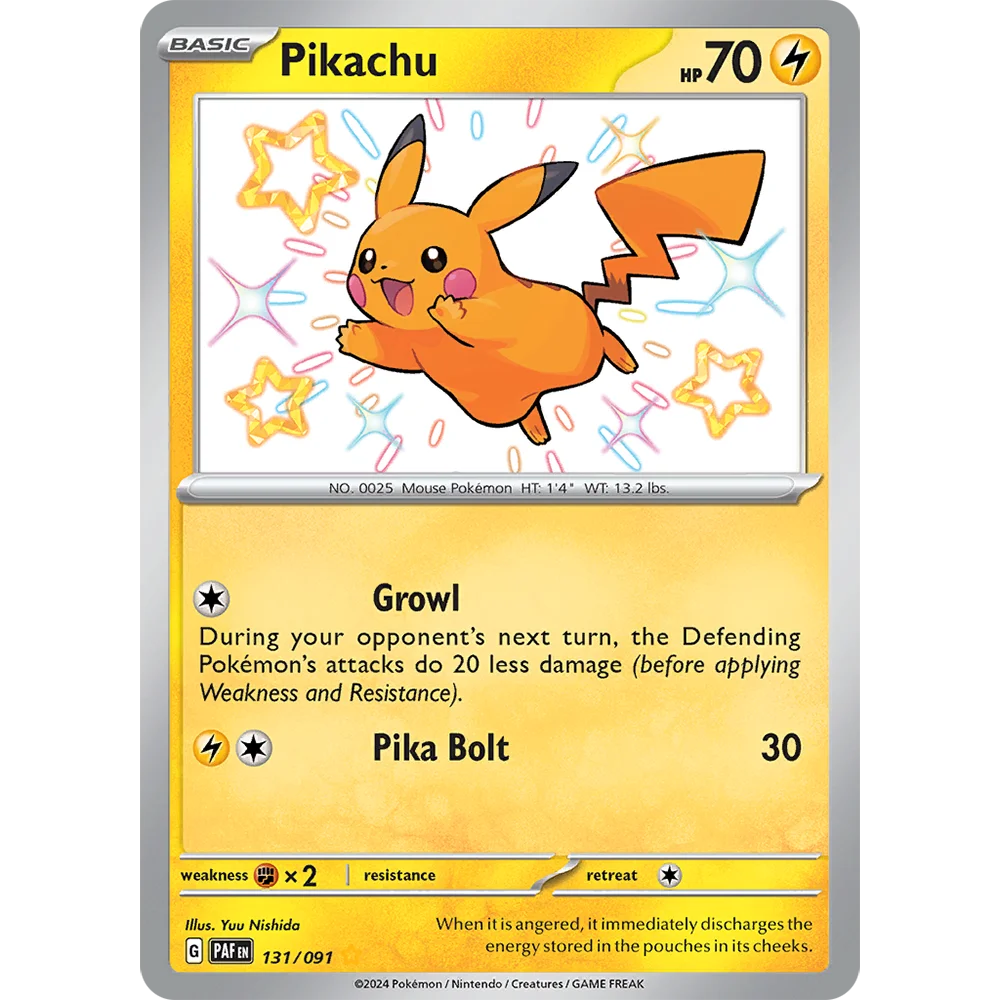PKM Paldean Fates (PAF) holographic Rare Proxy Game Cards PTCG Charizard ex 234 Gardevoir ex 233 Mew ex 232 Pikachu 131 Cards