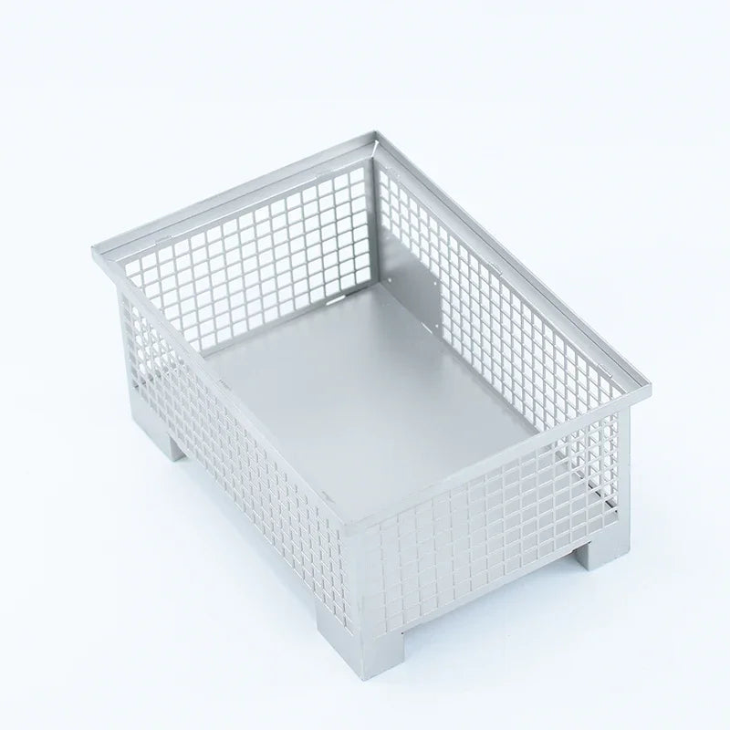 Metal Stainless Steel Forklift Basket Storage Basket Decorative Model