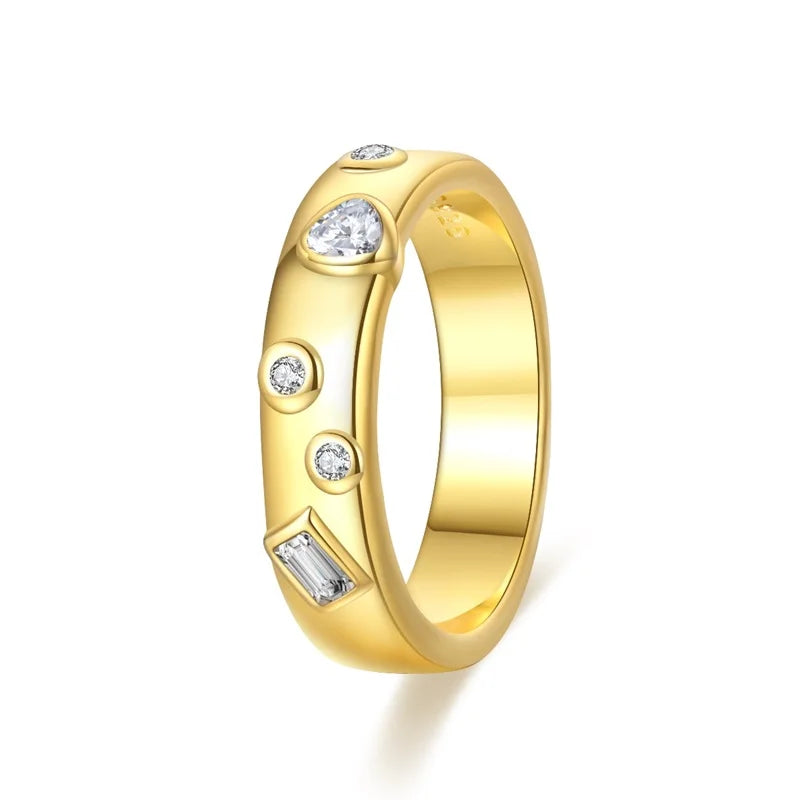 925 Silver Romantic Princess Pink Bow Rings For Women Fashion Star Moon Devil's Eye Ring Valentine's Day Wedding Jewelry Gifts