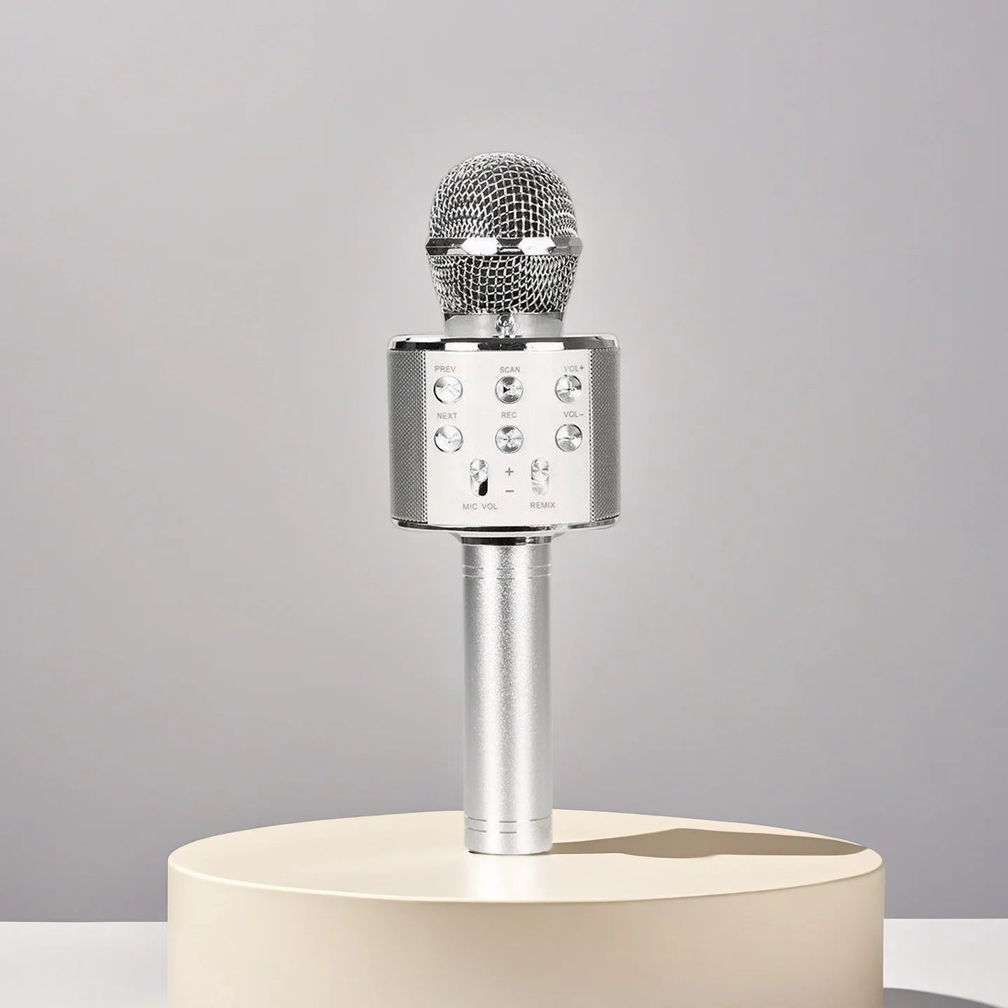 Karaoke Microphone for Kids & Adults Bluetooth Singing Mic Echo Effect, Built-in Speaker Portable for Party Travel Gifts