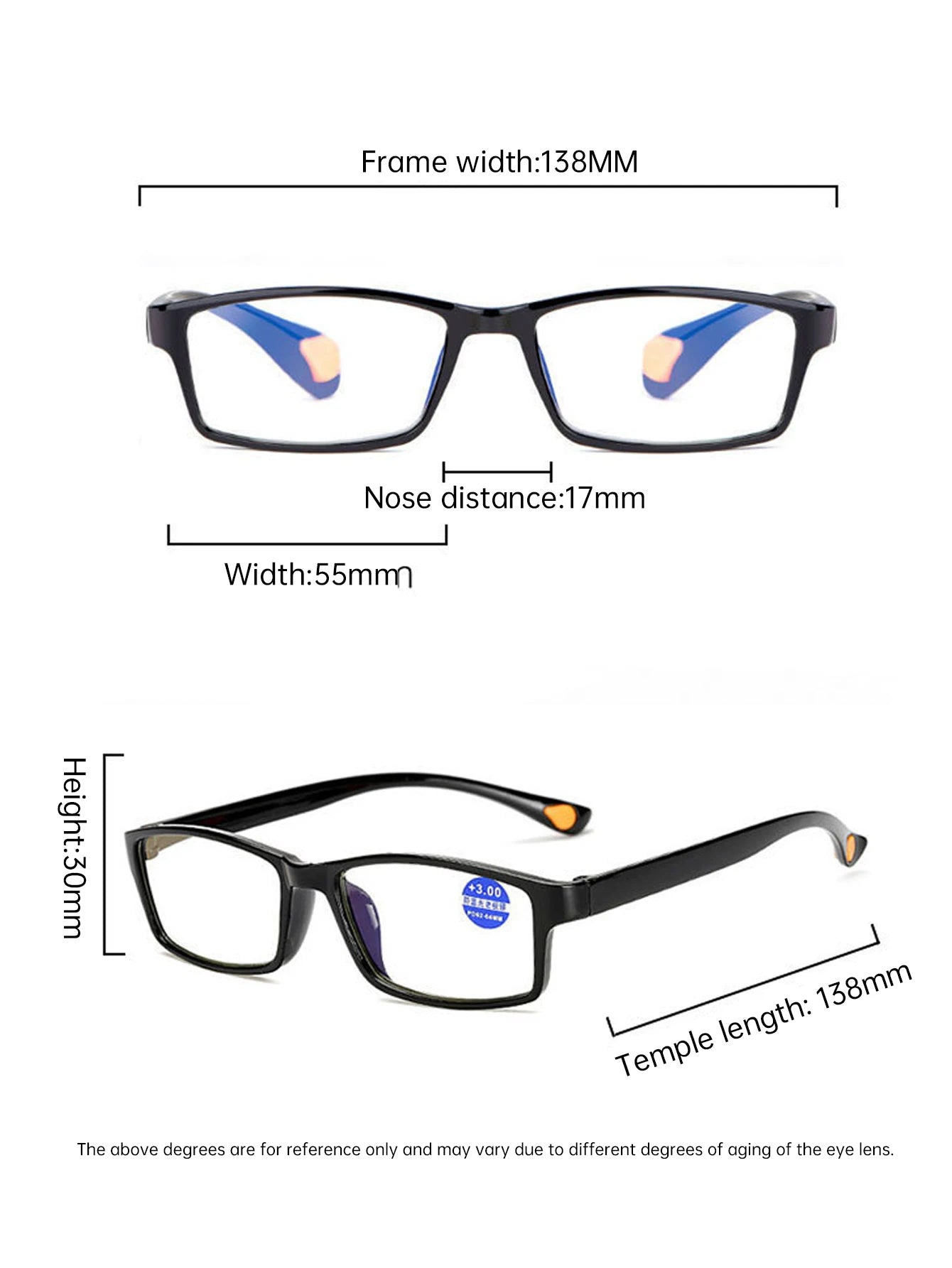 Reading Glasses Ultralight Anti Blue-Ray Light Presbyopic Glasses Hyperopia Eyewear Readers +1.0 1.5 2.0 2.5 3.5 4.0