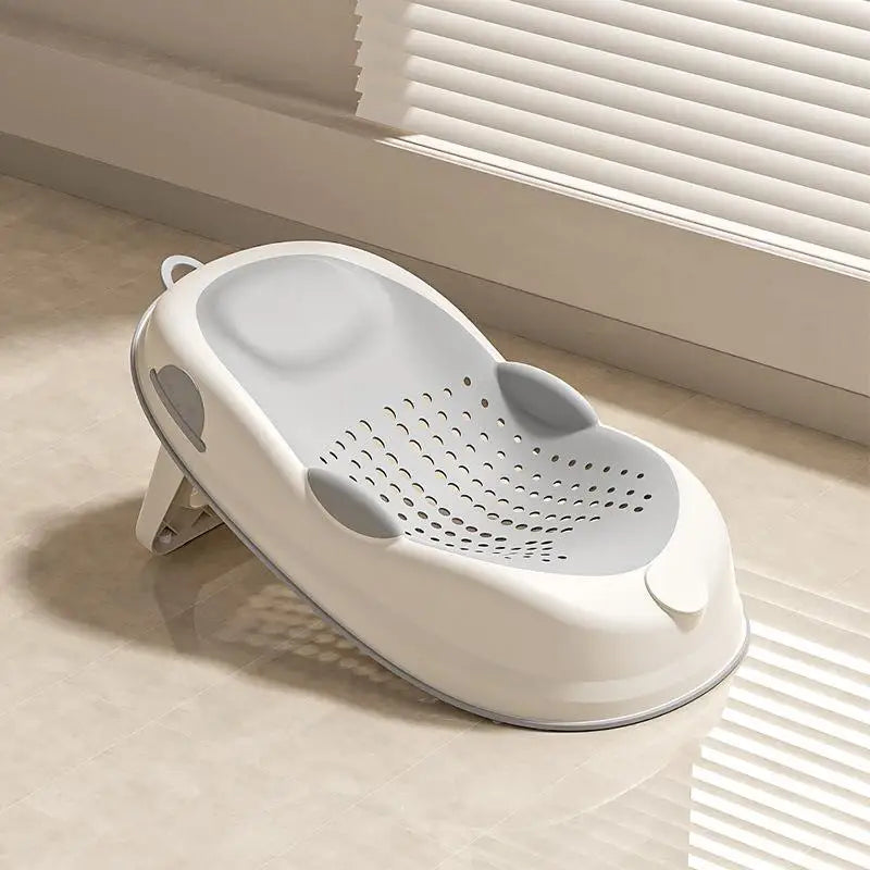 New 1Pcs Newborn Baby Bath Tub Foldable Rack, Shower Net Seat- Anti Slip Bathtubs Accessory for Infant Care