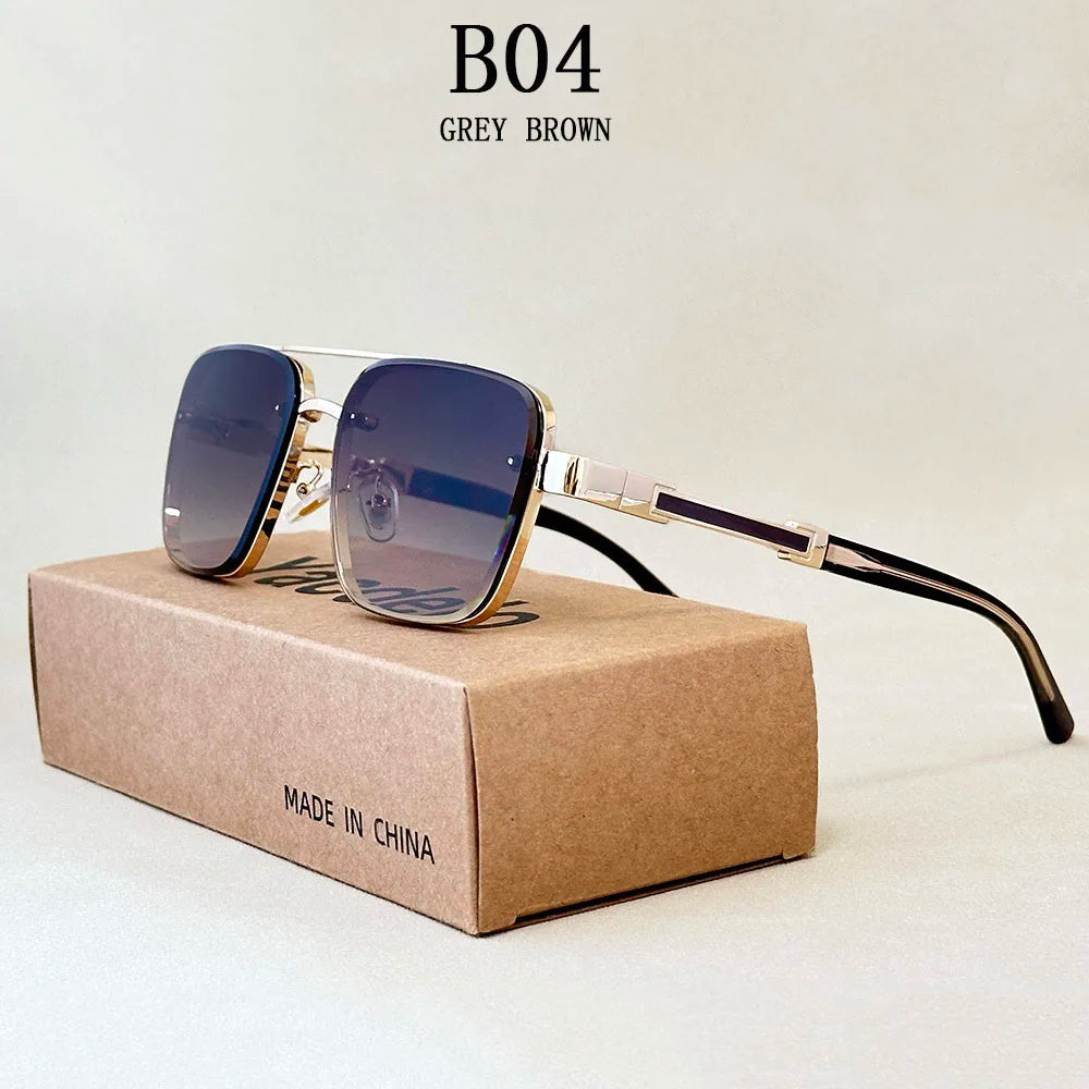 New Sunglasses For Men Luxury Fashion Glasses Sunscreen Square Sunglasses Women Trendy Vintage Gafas De Sol Hombre Zonnebril Su