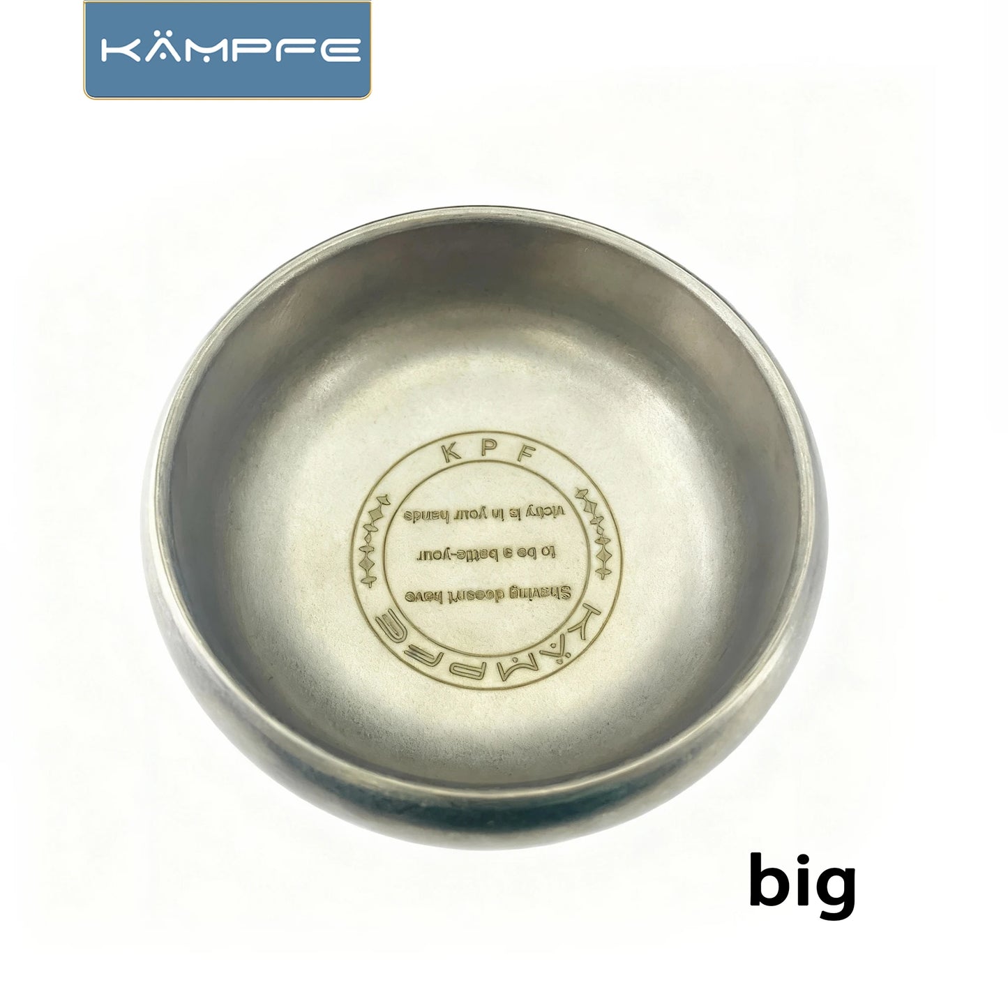Kampfe Stainless Steel Shaving Bowl, Essential Grooming Tools for Barbershop & Home Use Compact and easy to carry