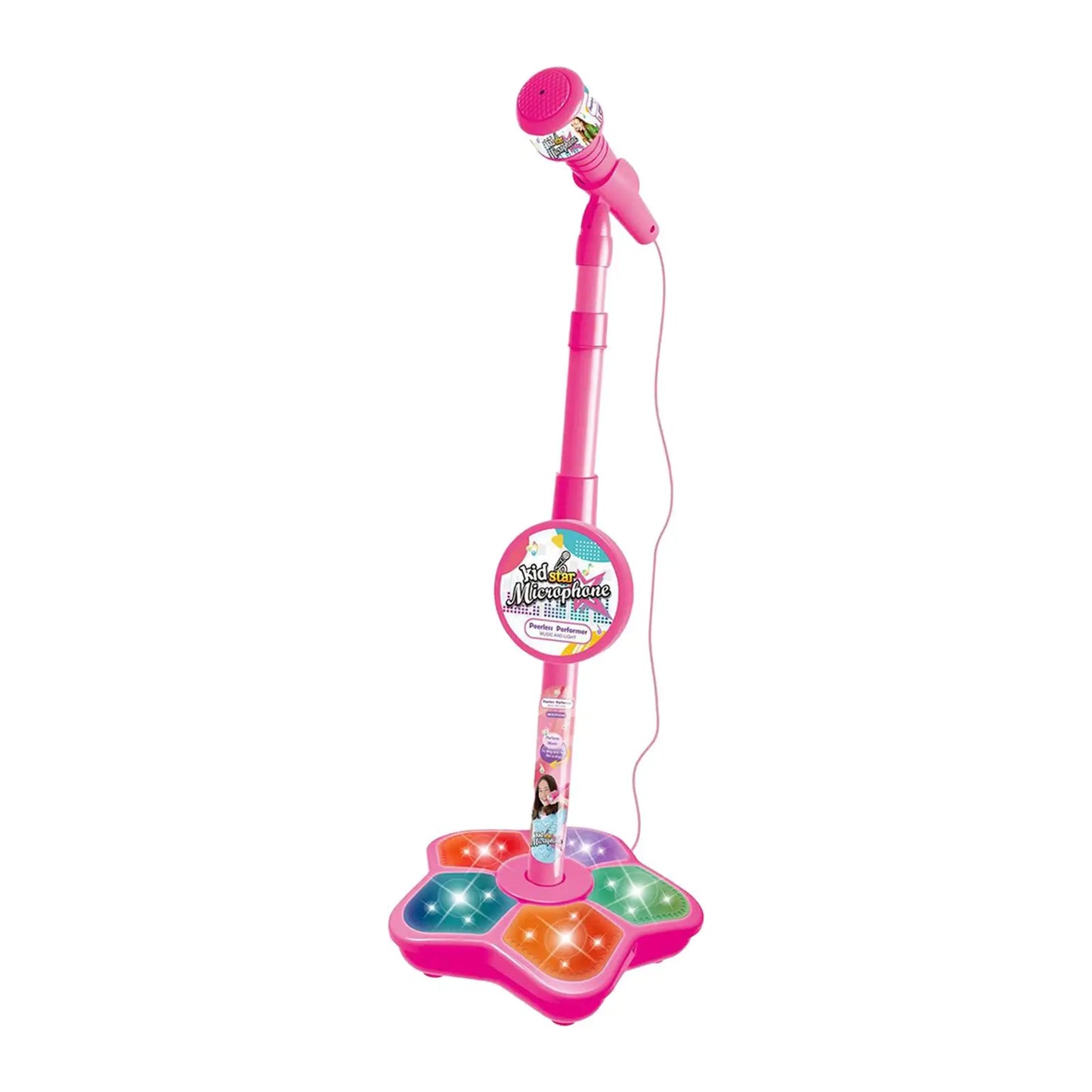 Karaoke Machine Music Toys Kids Microphone and Stand for Age 3+ Years Old