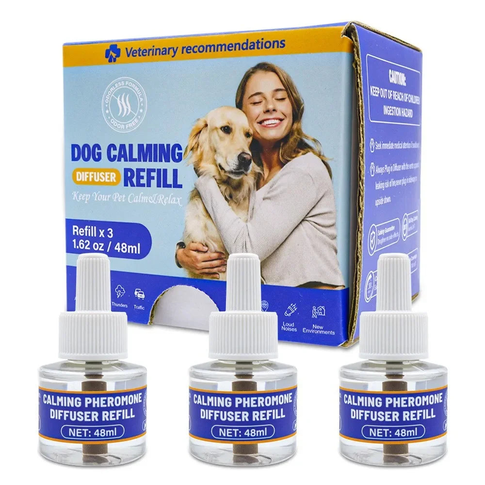 Cat and Dog Pheromone Diffusion 4-in-1 Pet Set Electric Heating Pheromone Odorless Pheromone Relieves Pet Emotional Stress