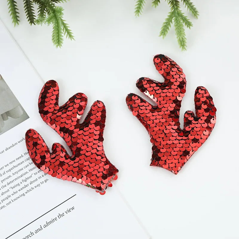 Christmas New Products Antler Accessories Hat Accessories Antler Accessories Headband Sequins Antler Accessories