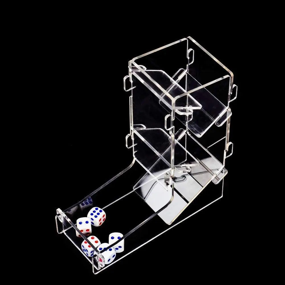 Creative Portable Transparent Acrylic Dice Rolling Tower for DND Running Teams Using Digital Dice Tabletop Board Games
