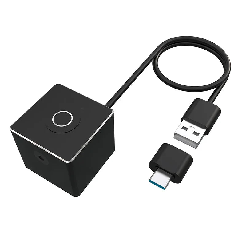 2 in 1 USB Mouse Jiggler Undetectable Mouse Mover Automatic Computer Mouse Mover Jiggler Keeps Computer Awake Simulate Mouse