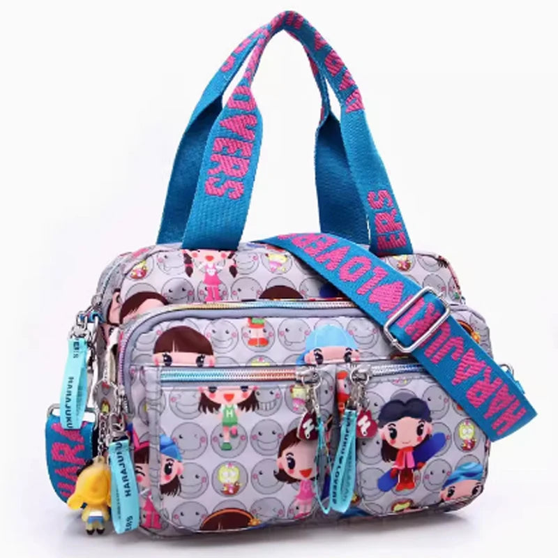 Women Crossbody Bag Canvas Casual Oxford Cloth Messenger Large Capacity Handbag Wallet Multifunctional Waterproof Shoulder Bags