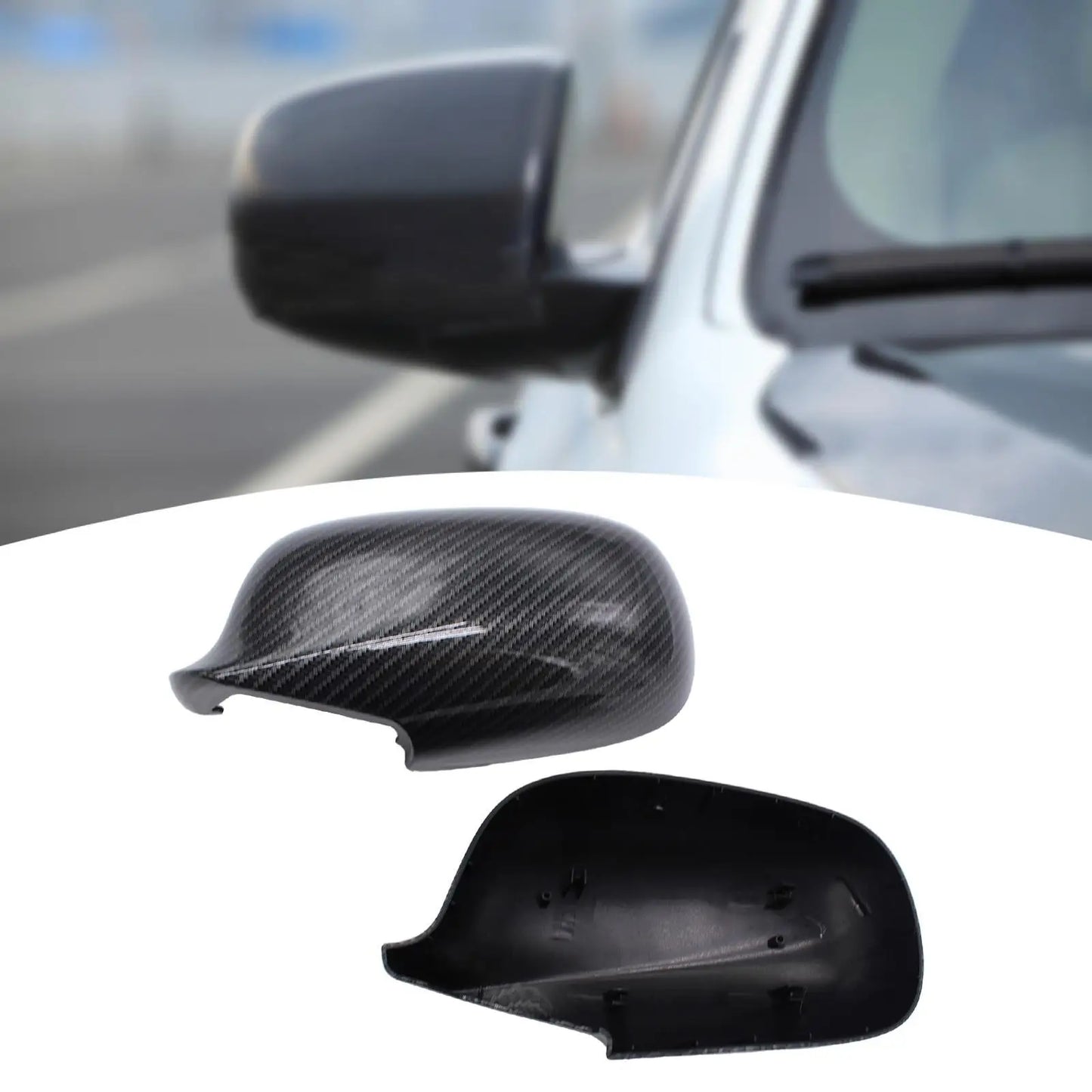2Pcs Car Side Mirror Cover Caps 12797722 12797723 Automotive Repair Parts Easy to Install Door Mirror Housings for Saab 9-3