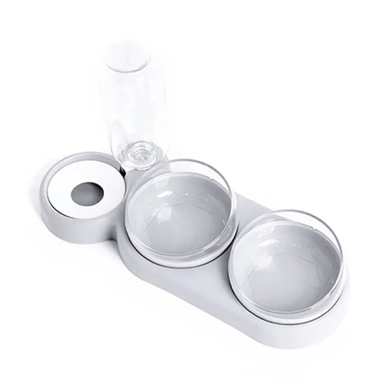 New Pet Automatic Feeders Three Bowl Pet Water Dispenser Feeders Large-diameter Dog Basin Cat Bowls Pet Automatic Feeders