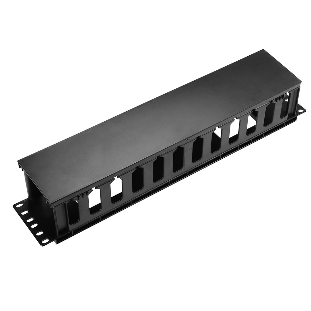 1U/2U Network Cable Management Network Patch Panel 19 inch Rack Mounted Steel/Plastic Networking Ethernet Black