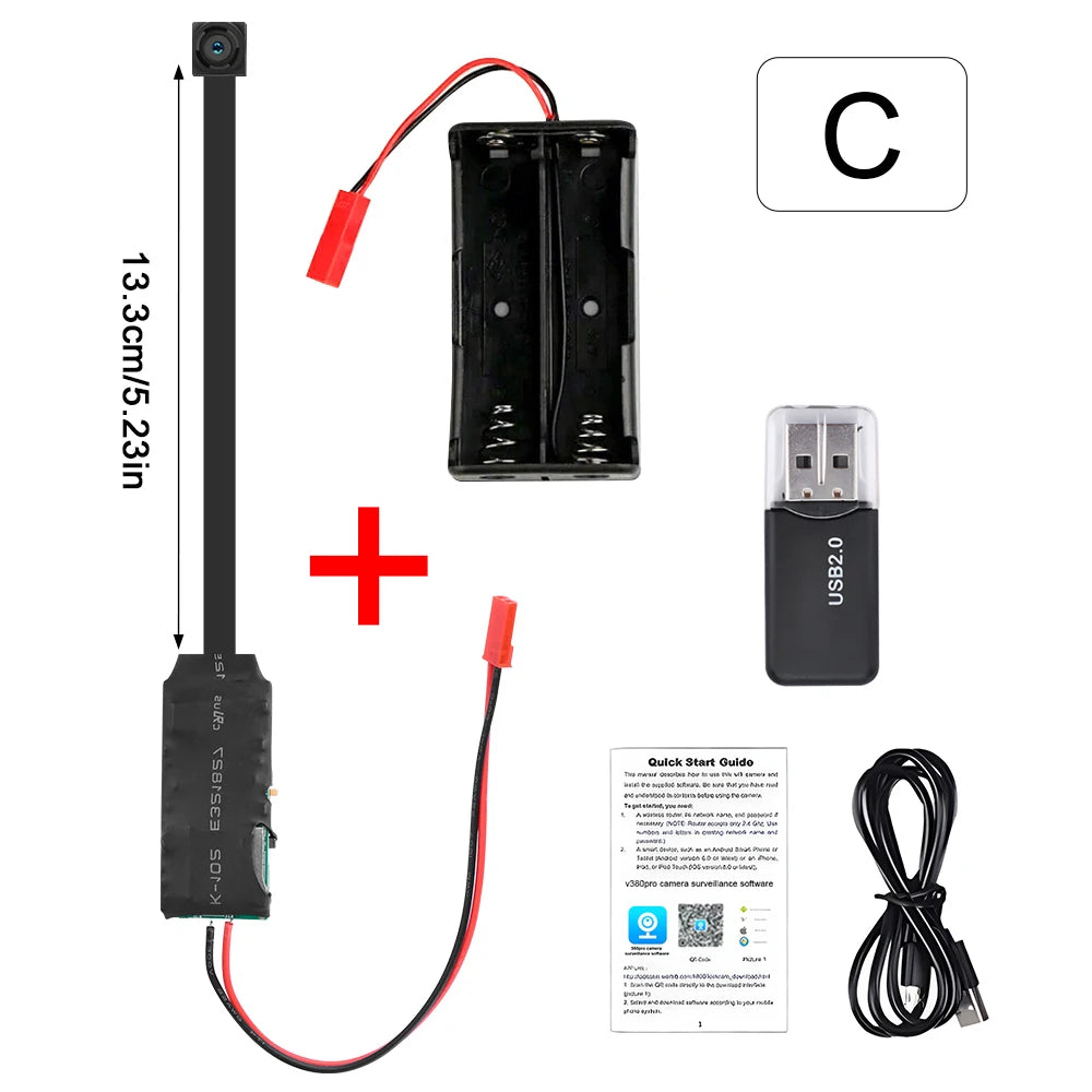 Mini Camera HD 1080P DIY Portable WiFi Camcorder Motion Detection Wireless Module Video Recorder P2P Small Camera Remote View